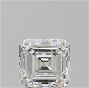 Natural Diamond 1.51 Carats, Asscher with  Cut, H Color, VS1 Clarity and Certified by GIA