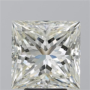 Picture of Natural Diamond 5.03 Carats, Princess with  Cut, L Color, SI2 Clarity and Certified by GIA