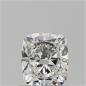 Diamante Natural 0.76 quilates, Del cojín , Color I, claridad VVS1 y certificado GIA