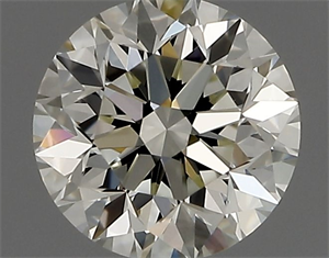 Picture of Natural Diamond 0.41 Carats, Round with Very Good Cut, K Color, IF Clarity and Certified by IGI