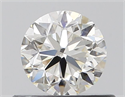 Natural Diamond 0.50 Carats, Round with Very Good Cut, I Color, VVS2 Clarity and Certified by GIA