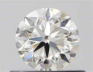 Picture of Natural Diamond 0.50 Carats, Round with Very Good Cut, I Color, VVS2 Clarity and Certified by GIA