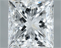 Diamante Natural 1.00 quilates, Princesa , Color E, claridad VS2 y certificado GIA