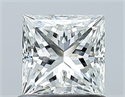 Natural Diamond 0.81 Carats, Princess with  Cut, G Color, VVS1 Clarity and Certified by GIA