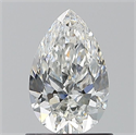 Natural Diamond 0.90 Carats, Pear with  Cut, F Color, VS1 Clarity and Certified by GIA