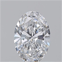 Natural Diamond 0.51 Carats, Oval with  Cut, D Color, SI1 Clarity and Certified by GIA