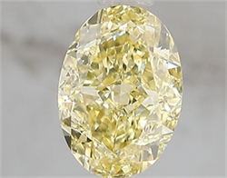 Picture of Lab Grown Diamond 1.60 Carats, Oval with  Cut, Fancy Intense Yellow Color, VS1 Clarity and Certified by IGI