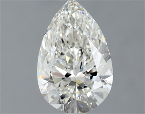 Picture of Natural Diamond 1.03 Carats, Pear with  Cut, H Color, SI1 Clarity and Certified by GIA