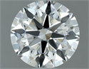 Natural Diamond 0.90 Carats, Round with Excellent Cut, I Color, VS2 Clarity and Certified by IGI