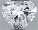 Natural Diamond 0.30 Carats, Heart with  Cut, D Color, SI1 Clarity and Certified by GIA