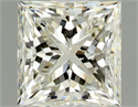 Natural Diamond 0.90 Carats, Princess with  Cut, K Color, IF Clarity and Certified by GIA