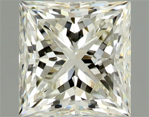 Picture of Natural Diamond 0.90 Carats, Princess with  Cut, K Color, IF Clarity and Certified by GIA