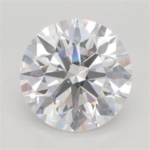 Picture of Lab Grown Diamond 7.17 Carats, Round with Ideal Cut, F Color, IF Clarity and Certified by IGI
