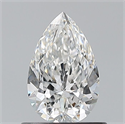 Diamante Natural 0.70 quilates, De pera , Color F, claridad VVS1 y certificado GIA