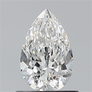 Foto Diamante Natural 0.70 quilates, De pera , Color F, claridad VVS1 y certificado GIA de