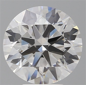 Picture of Lab Grown Diamond 5.60 Carats, Round with Ideal Cut, F Color, VS1 Clarity and Certified by IGI