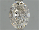 Natural Diamond 0.95 Carats, Oval with  Cut, I Color, SI1 Clarity and Certified by GIA