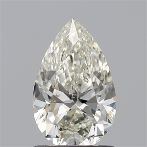 Picture of Natural Diamond 0.90 Carats, Pear with  Cut, J Color, SI2 Clarity and Certified by GIA