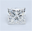 Diamante Natural 1.02 quilates, Princesa , Color E, claridad VVS2 y certificado GIA