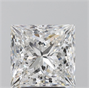 Diamante Natural 3.07 quilates, Princesa , Color E, claridad SI1 y certificado GIA