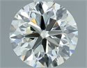 Natural Diamond 0.67 Carats, Round with Very Good Cut, I Color, VVS2 Clarity and Certified by IGI