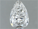 Natural Diamond 0.80 Carats, Pear with  Cut, H Color, VVS1 Clarity and Certified by GIA