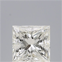 Natural Diamond 0.51 Carats, Princess with  Cut, H Color, VVS1 Clarity and Certified by IGI