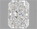 Natural Diamond 1.30 Carats, Radiant with  Cut, E Color, VS2 Clarity and Certified by GIA