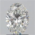 Natural Diamond 1.20 Carats, Oval with  Cut, G Color, SI2 Clarity and Certified by GIA