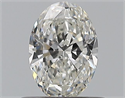 Diamante Natural 0.51 quilates, Ovalado , Color G, claridad VVS2 y certificado GIA