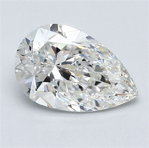 Picture of Natural Diamond 1.70 Carats, Pear with  Cut, G Color, VS1 Clarity and Certified by GIA