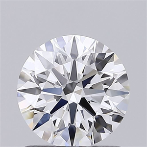 Picture of Lab Grown Diamond 1.06 Carats, Round with Excellent Cut, E Color, VVS2 Clarity and Certified by IGI