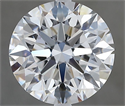 Diamante Natural 3.03 quilates, Redondo , Color F, claridad VVS2 y certificado GIA