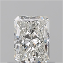 Natural Diamond 0.52 Carats, Radiant with  Cut, H Color, VVS1 Clarity and Certified by GIA