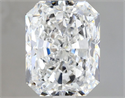 Natural Diamond 2.50 Carats, Radiant with  Cut, F Color, SI1 Clarity and Certified by GIA
