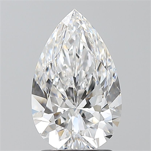 Foto Diamante Natural 2.01 quilates, De pera , Color E, claridad VS1 y certificado GIA de