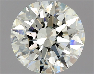 Picture of Natural Diamond 0.90 Carats, Round with Excellent Cut, I Color, SI2 Clarity and Certified by HRD