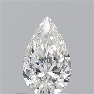 Picture of Natural Diamond 0.51 Carats, Pear with  Cut, H Color, VVS2 Clarity and Certified by GIA