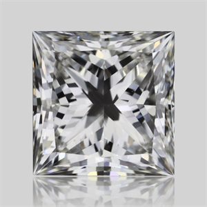 Picture of Natural Diamond 0.60 Carats, Princess with  Cut, G Color, VS1 Clarity and Certified by GIA