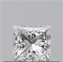 Natural Diamond 0.31 Carats, Princess with  Cut, E Color, VVS2 Clarity and Certified by GIA