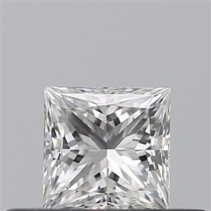 Picture of Natural Diamond 0.31 Carats, Princess with  Cut, E Color, VVS2 Clarity and Certified by GIA