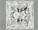 Natural Diamond 0.91 Carats, Princess with  Cut, G Color, SI1 Clarity and Certified by GIA