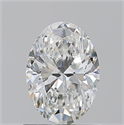 Natural Diamond 1.01 Carats, Oval with  Cut, G Color, VVS2 Clarity and Certified by GIA