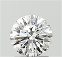 Lab Grown Diamond 1.02 Carats, Round with Ideal Cut, D Color, VVS2 Clarity and Certified by IGI