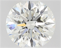 Natural Diamond 0.50 Carats, Round with Excellent Cut, J Color, VVS2 Clarity and Certified by GIA