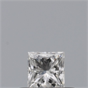 Natural Diamond 0.23 Carats, Princess with  Cut, E Color, VS1 Clarity and Certified by GIA