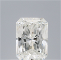 Natural Diamond 0.52 Carats, Radiant with  Cut, F Color, IF Clarity and Certified by IGI