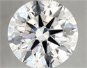 Lab Grown Diamond 4.21 Carats, Round with Ideal Cut, E Color, VVS2 Clarity and Certified by IGI