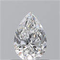 Diamante Natural 0.55 quilates, De pera , Color E, claridad VVS2 y certificado GIA