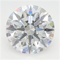 Lab Grown Diamond 2.80 Carats, Round with Excellent Cut, D Color, VVS2 Clarity and Certified by GIA